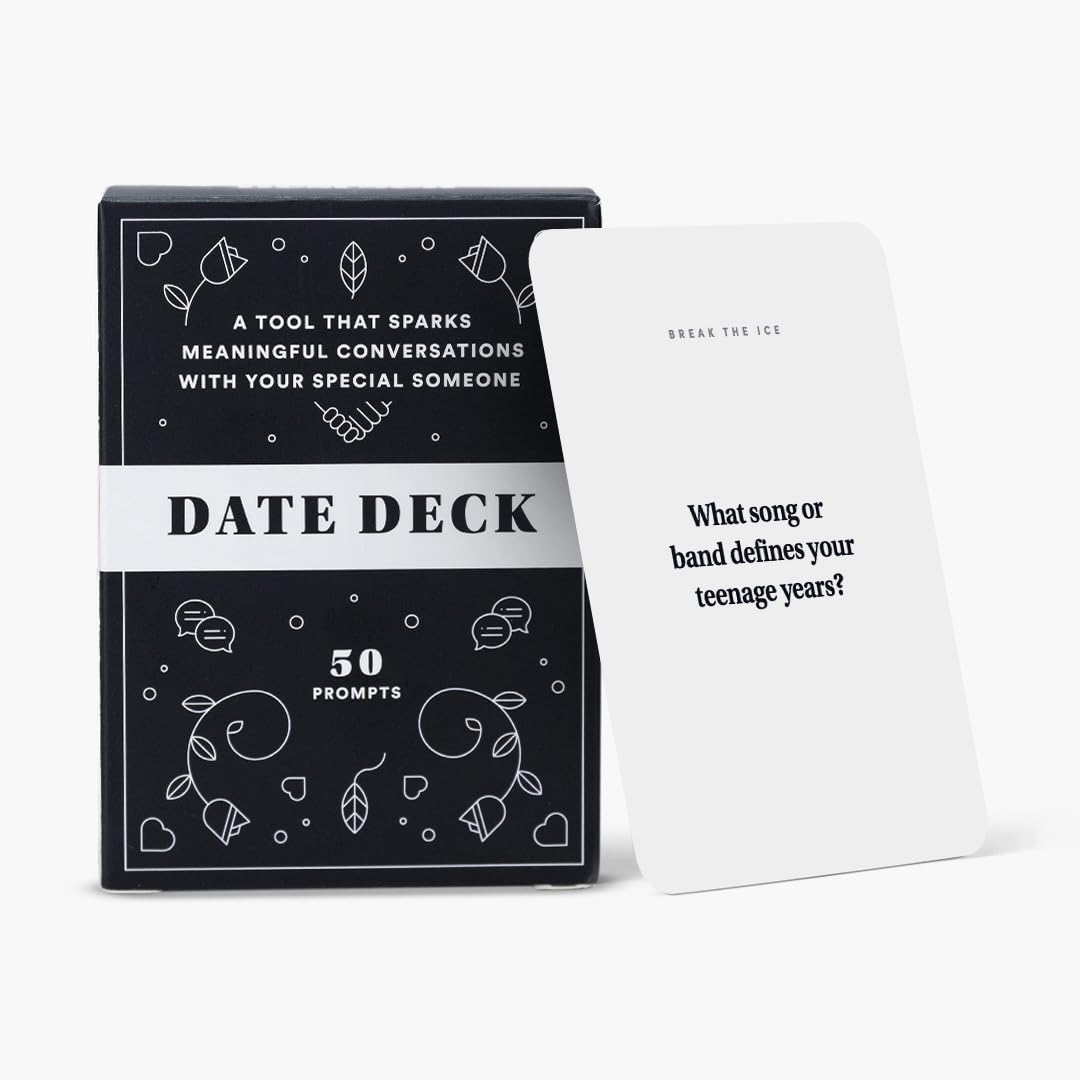BestSelf Date Deck – 50 Conversation Cards Engaging for Couples - Fun and Thought-Provoking Date Night Game - Playing Cards to Unlock Deeper Connection and Intimacy