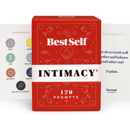 BestSelf Intimacy Deck – 170 Conversation Cards for Couples, Fun and Romantic Card Game for Deeper Connection and Pillow Talk