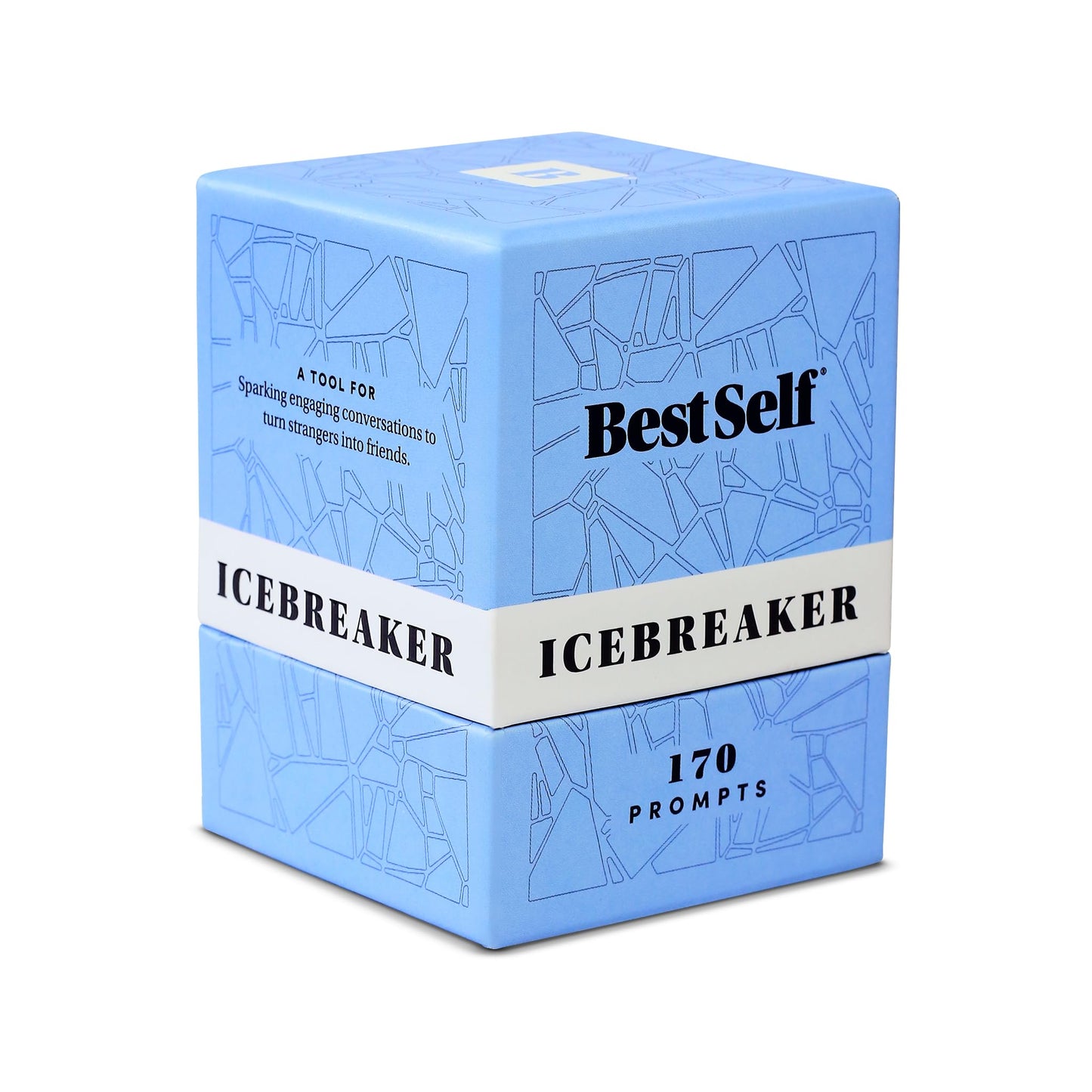BestSelf Icebreaker Card Deck – 170 Conversation Starters to Spark Meaningful Connections | Ice Breaker Game for Adults, Friends & Couples | Date Night, Team Building & Family Card Game