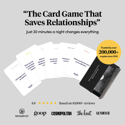 BestSelf Intimacy Deck – 170 Conversation Cards for Couples, Fun and Romantic Card Game for Deeper Connection and Pillow Talk